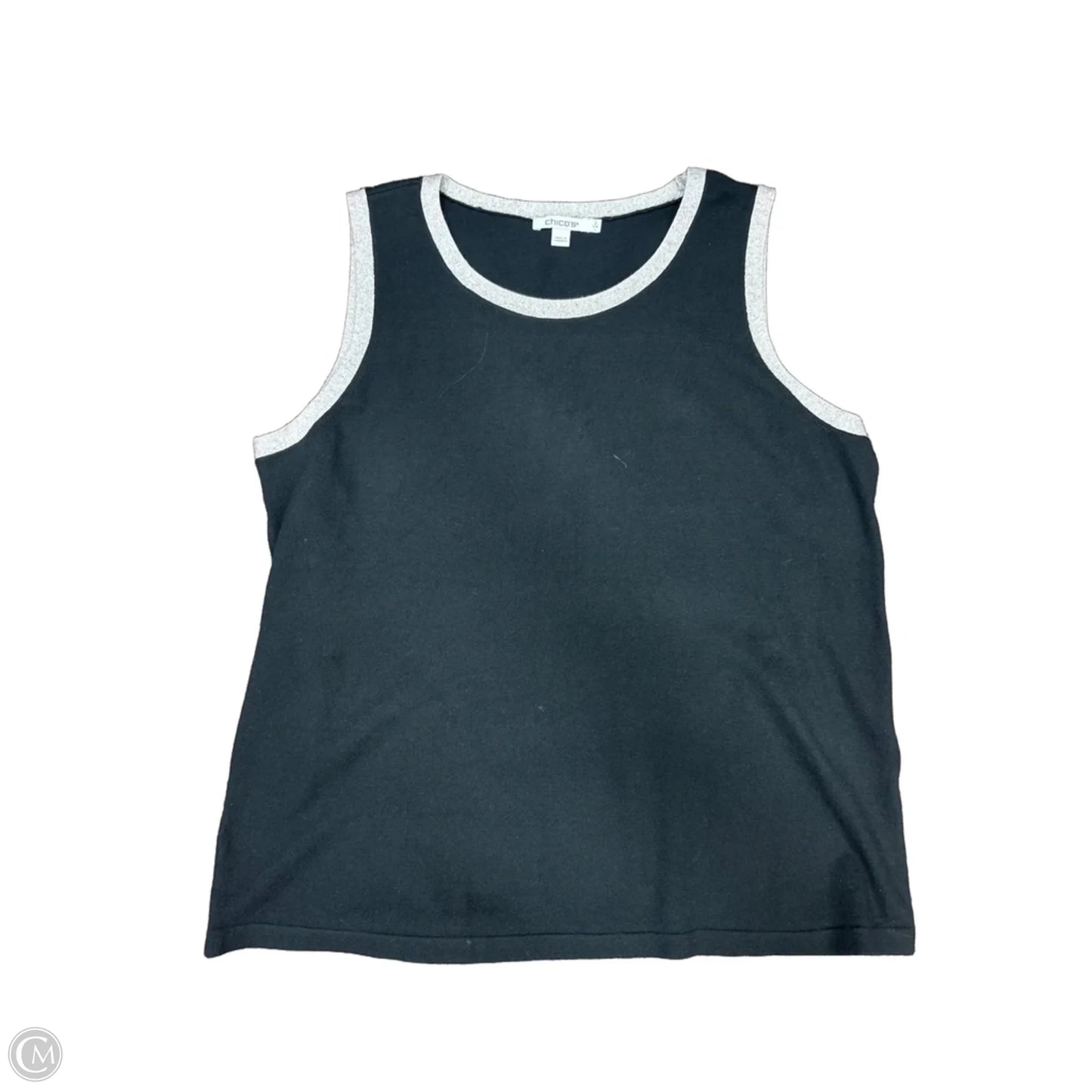 Blouse Sleeveless By Chicos In Black, Size: L