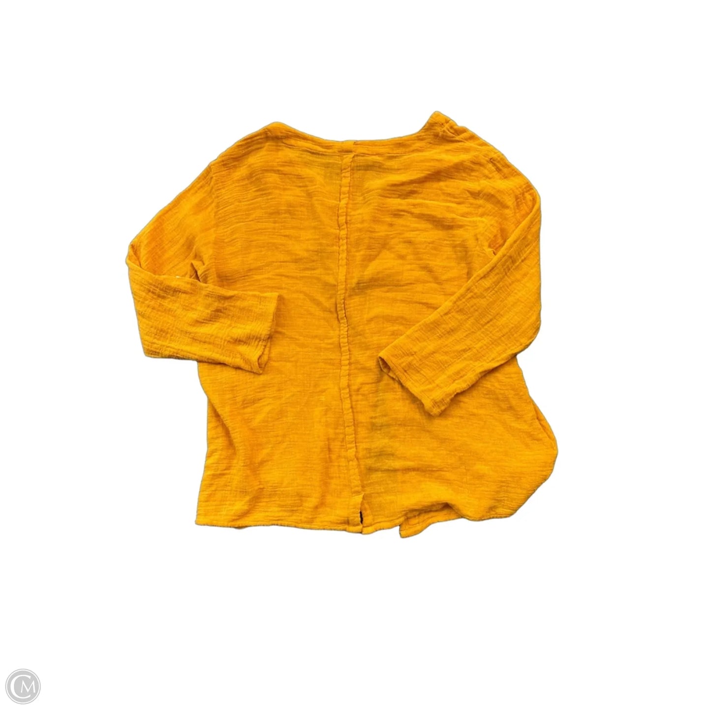 Top Long Sleeve By Oh My Gauze In Orange, Size: L