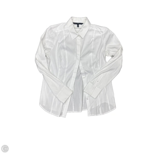 Blouse Long Sleeve By White House Black Market In White, Size: 10