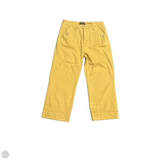 Jeans Wide Leg By Judy Blue In Yellow, Size: 14