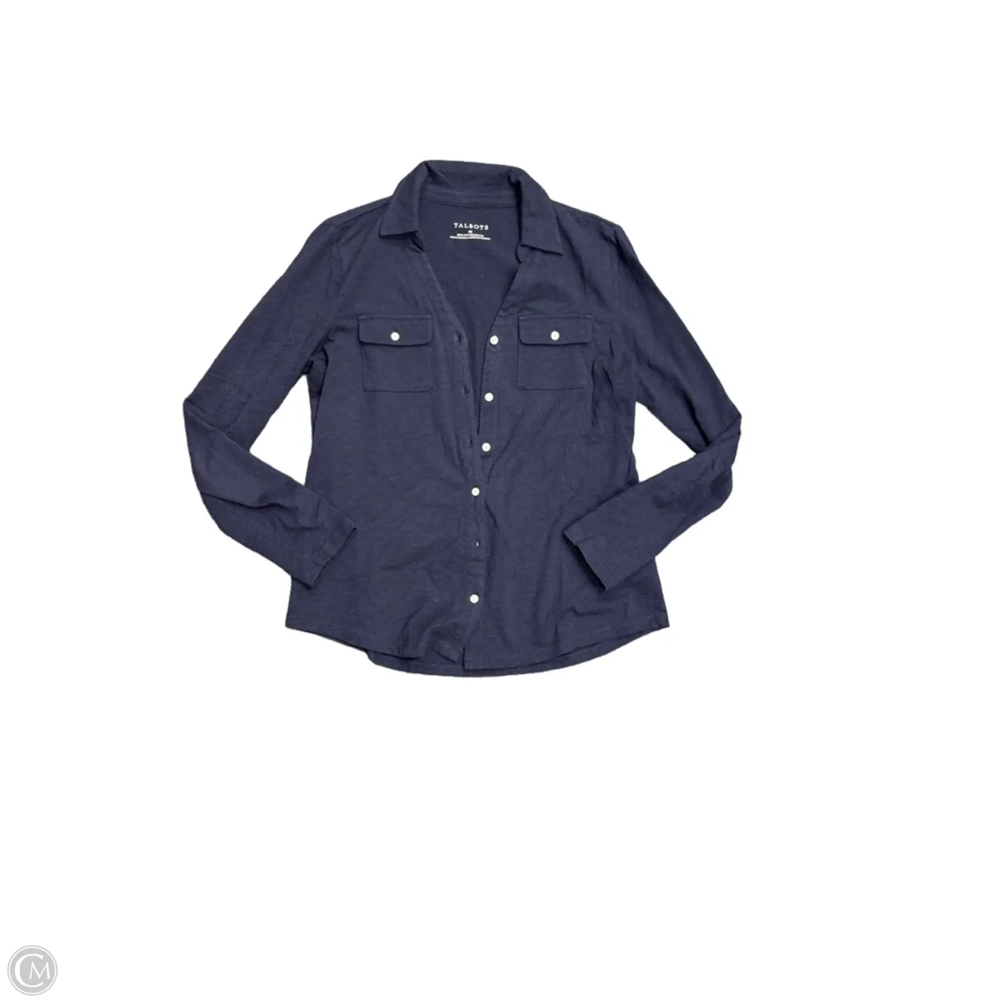 Top Long Sleeve By Talbots In Blue, Size: Xs