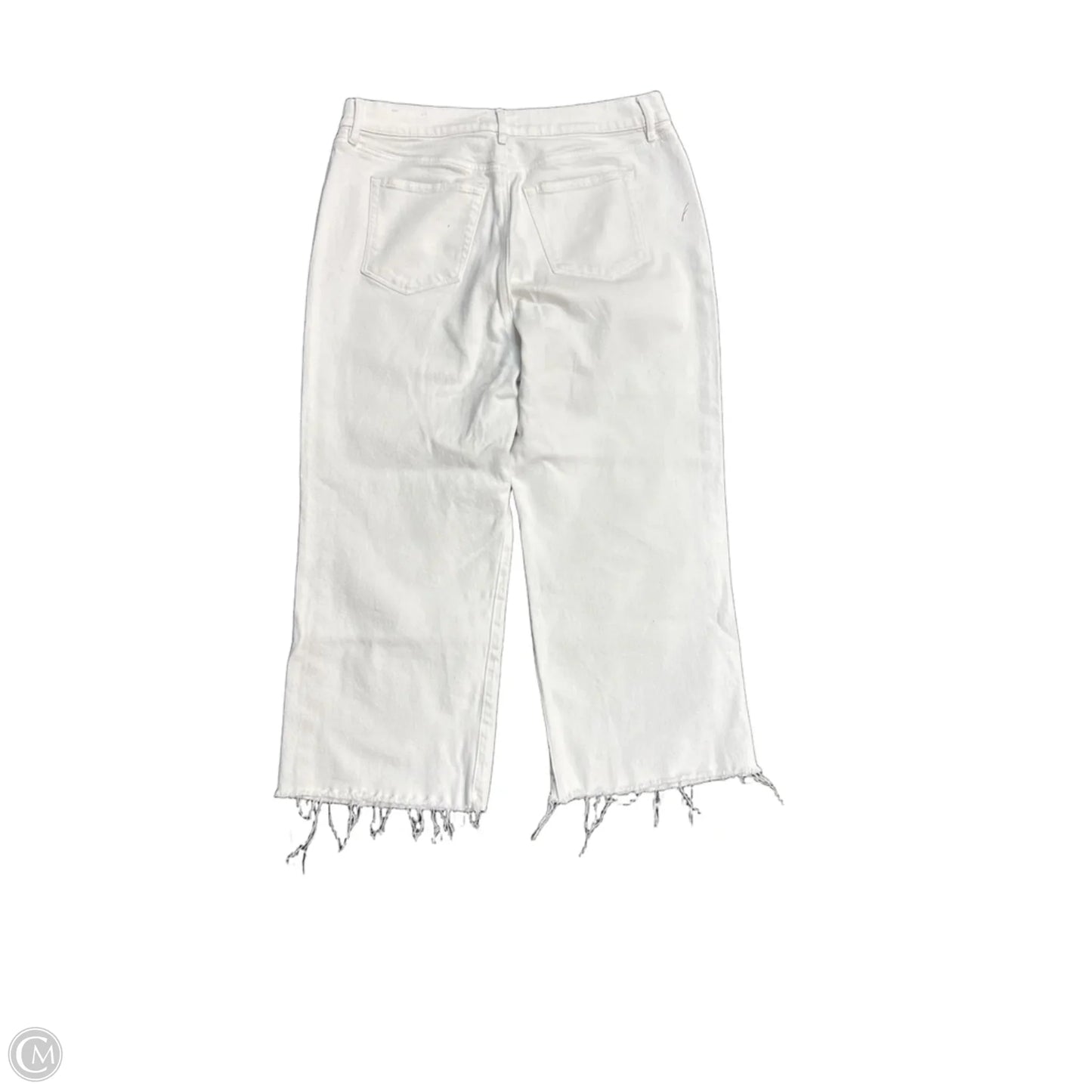 Jeans Wide Leg By Loft In White, Size: 12