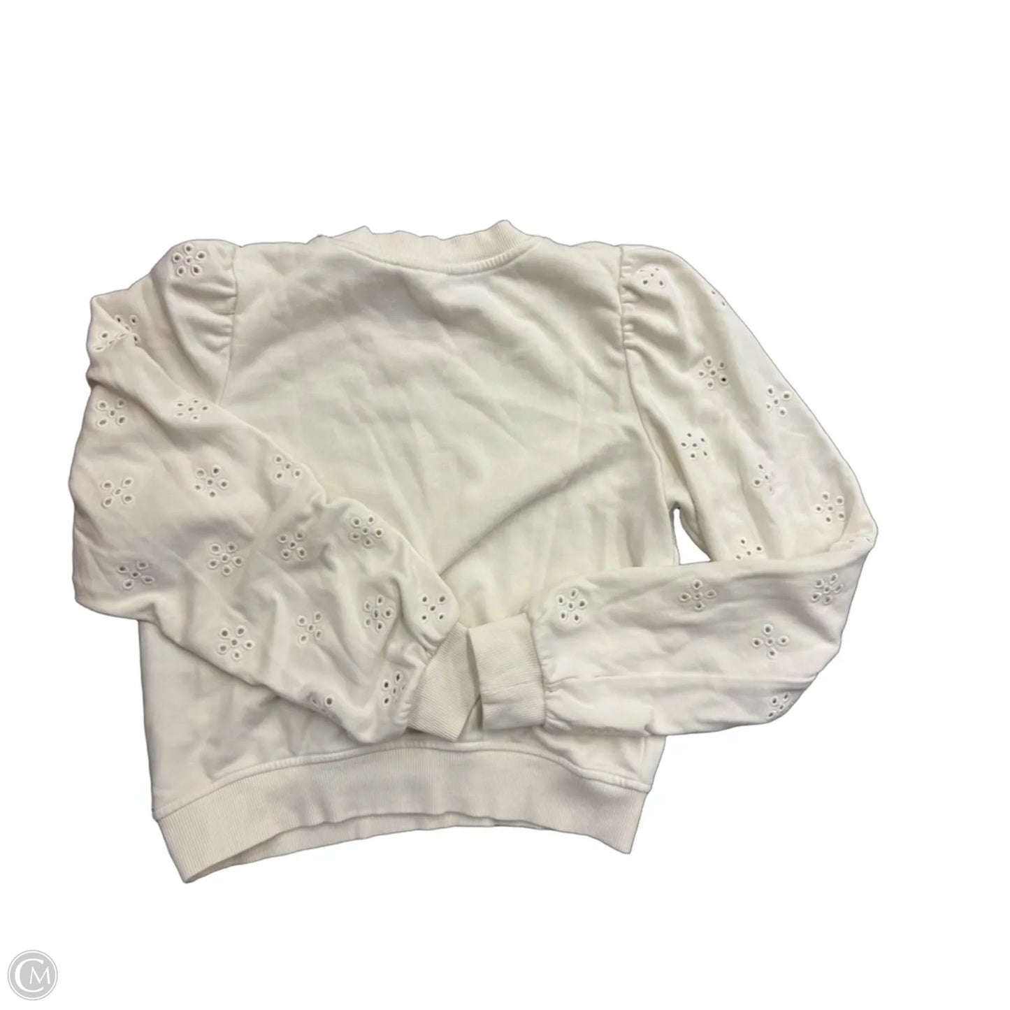 Top Long Sleeve By H&m In White, Size: S