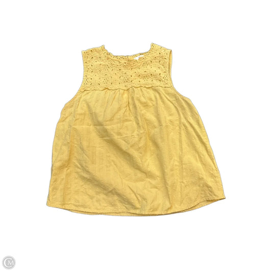 Top Sleeveless Basic By Mine In Yellow, Size: L