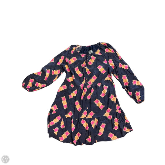 Dress Casual Midi By Anthropologie In Blue & Pink, Size: M