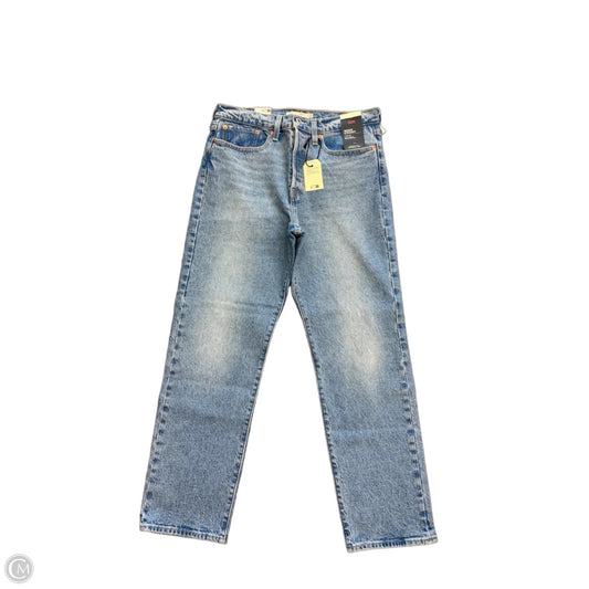 Jeans Straight By Levis In Blue Denim, Size: 10
