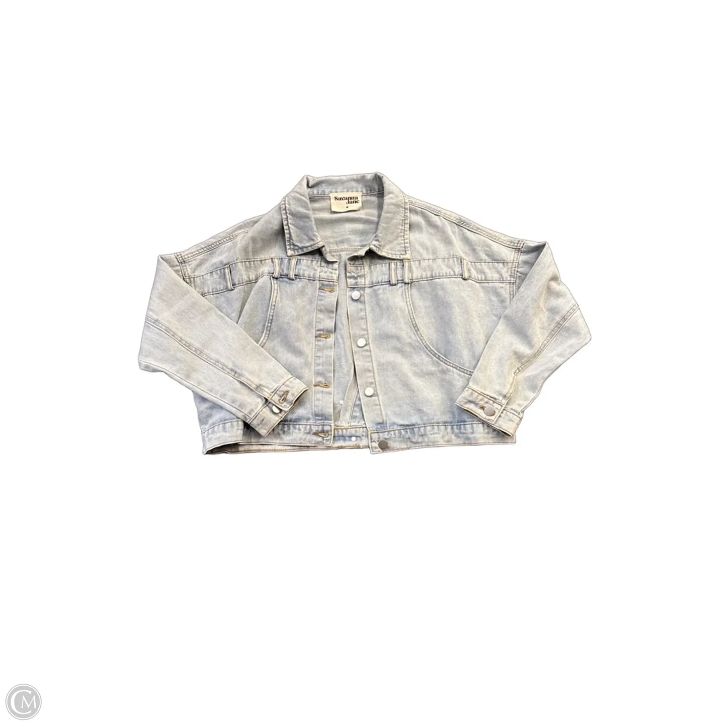 Jacket Denim By Savanna Jane In Blue, Size: M