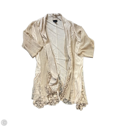 Cardigan By Clothes Mentor In Cream, Size: M