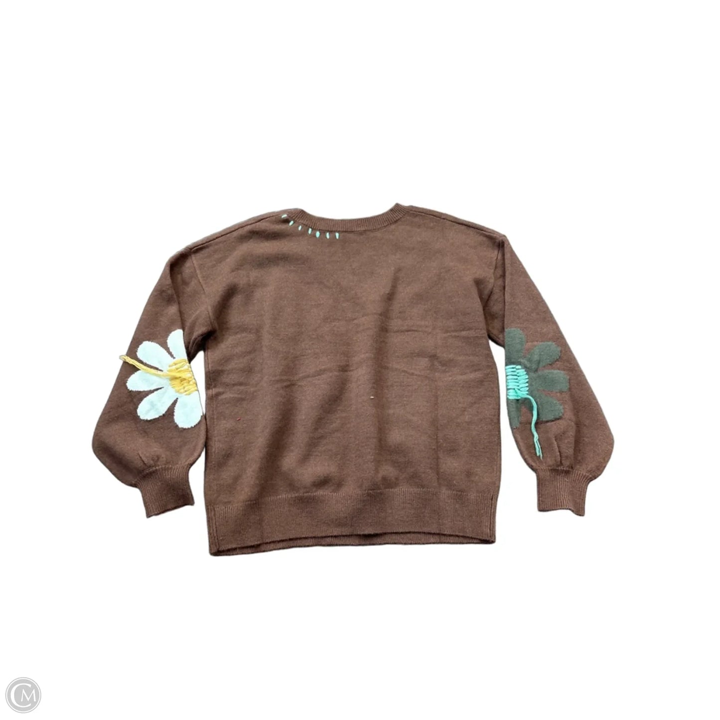Sweater By Clothes Mentor In Brown, Size: L
