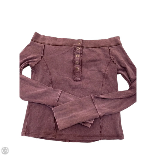 Top Long Sleeve By Clothes Mentor In Maroon, Size: Xl
