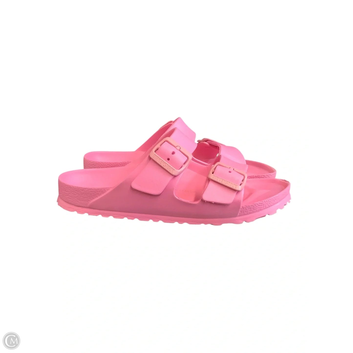 Sandals Flats By Birkenstock In Pink, Size: 38(7)