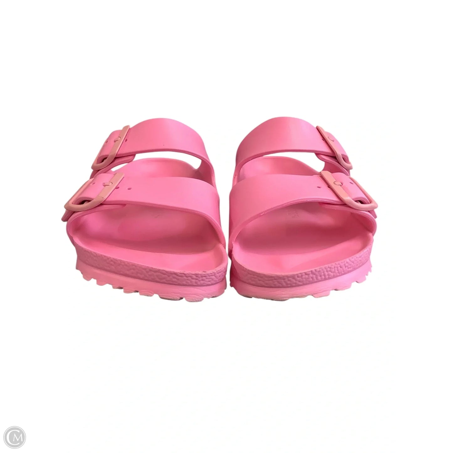 Sandals Flats By Birkenstock In Pink, Size: 38(7)