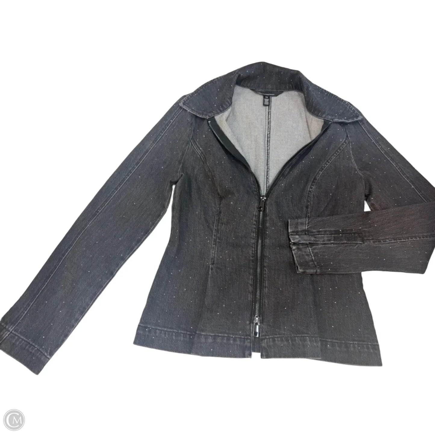 Jacket Denim By White House Black Market In Black, Size: Xs