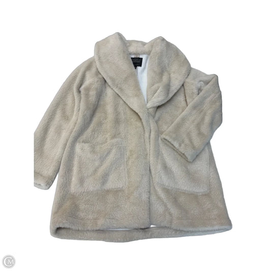 Jacket Faux Fur & Sherpa By Anthropologie In Cream, Size: Xs