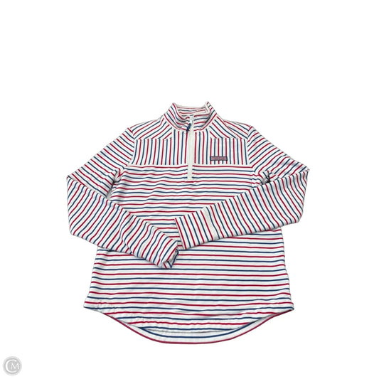 Sweatshirt Collar By Vineyard Vines In Blue & Red & White, Size: S