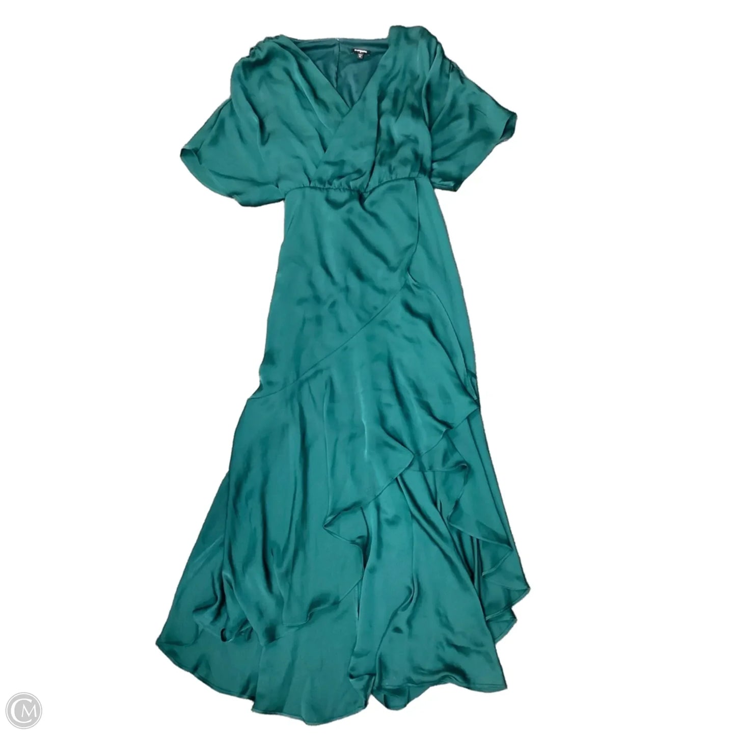 Dress Casual Maxi By Express In Green, Size: Xl
