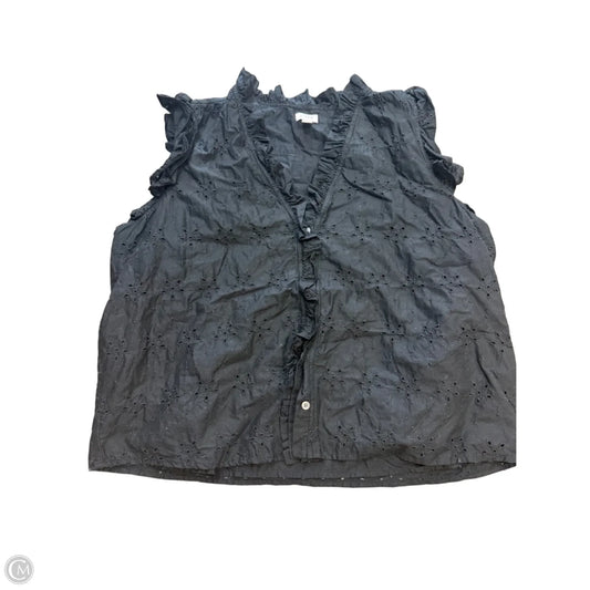Top Sleeveless By J. Crew In Black, Size: Xxl