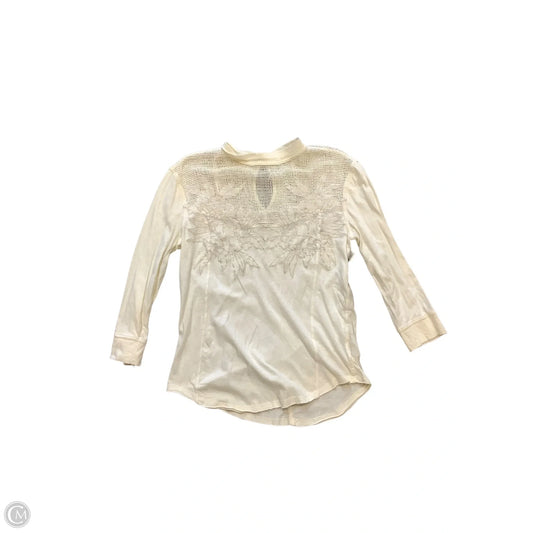 Top Long Sleeve By Free People In Cream, Size: L