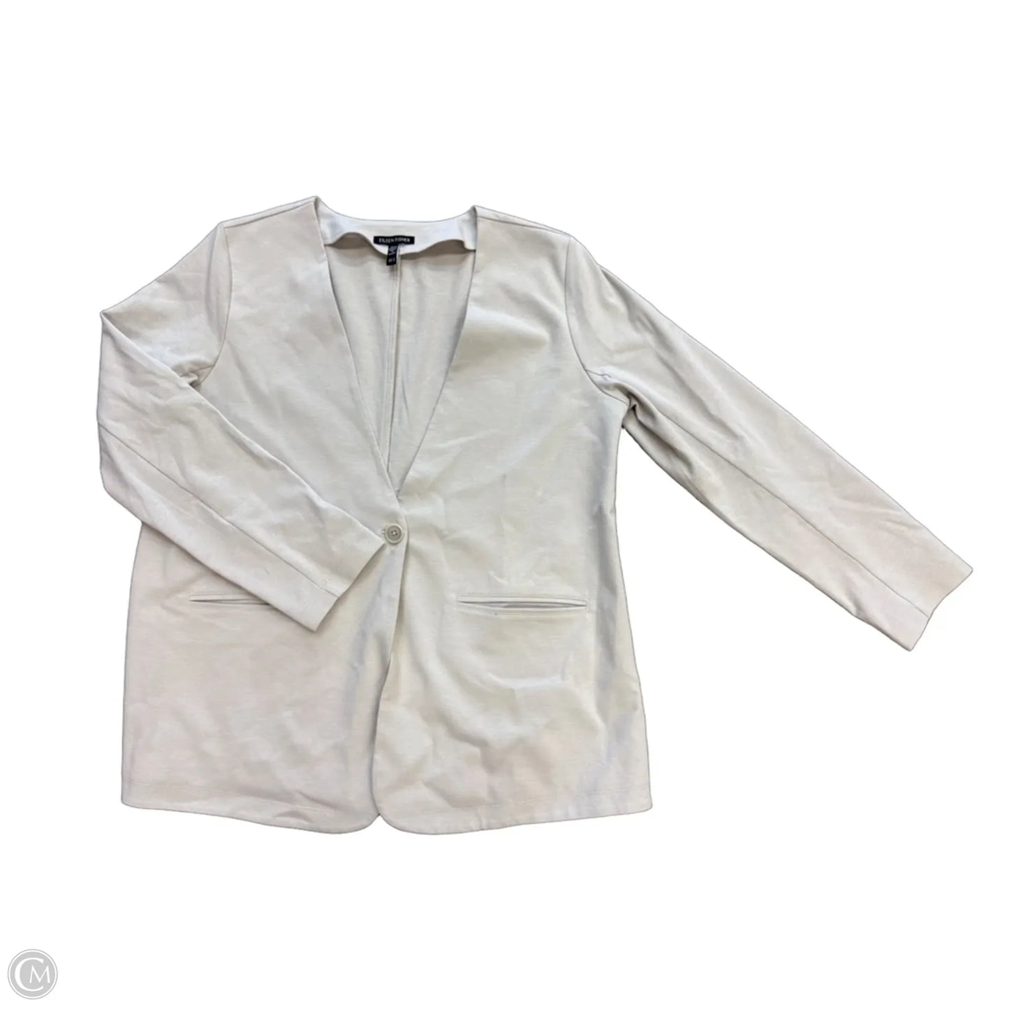 Blazer By Eileen Fisher In Beige, Size: M