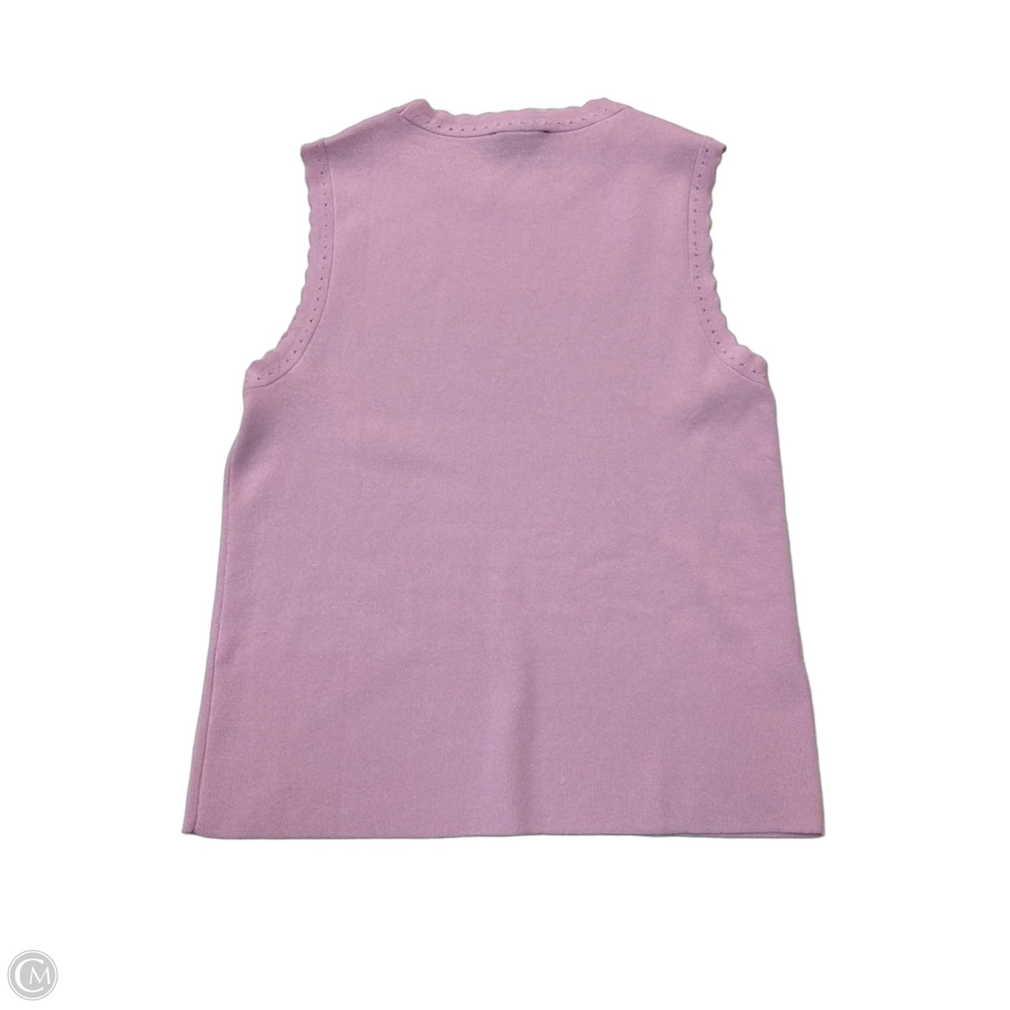 Top Sleeveless By Ann Taylor In Purple, Size: L