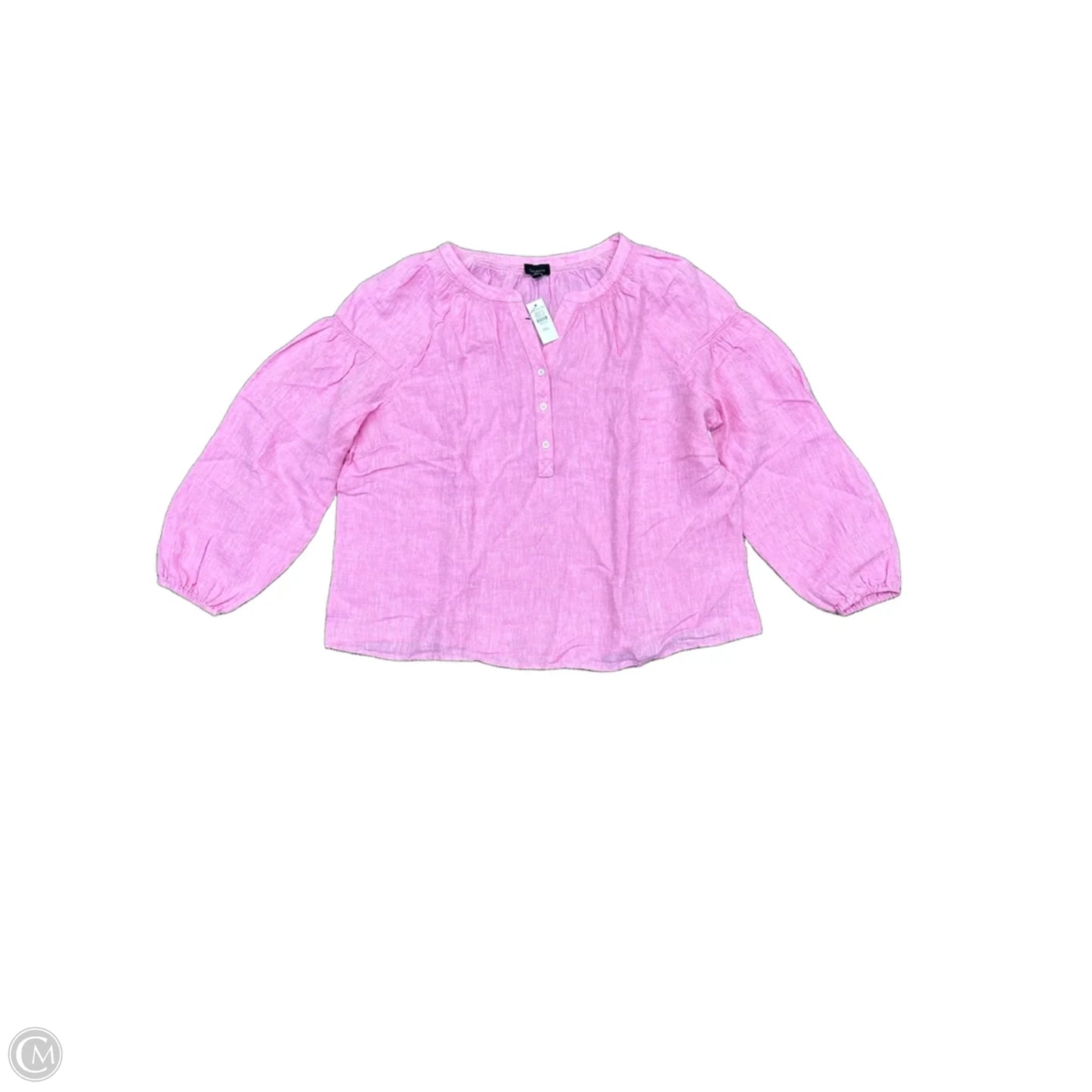 Top Long Sleeve By Talbots In Pink, Size: Xl