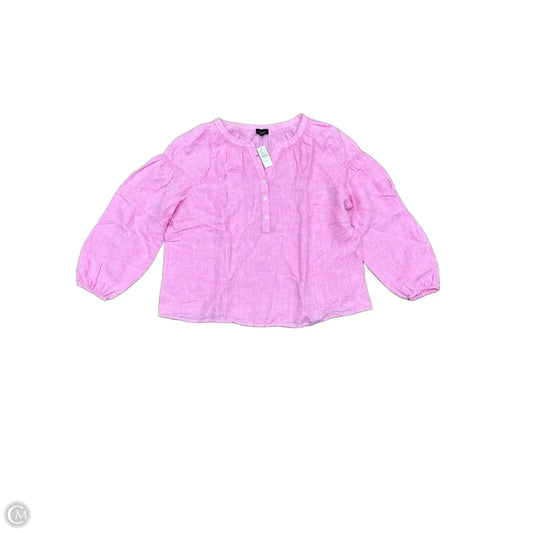 Top Long Sleeve By Talbots In Pink, Size: Xl