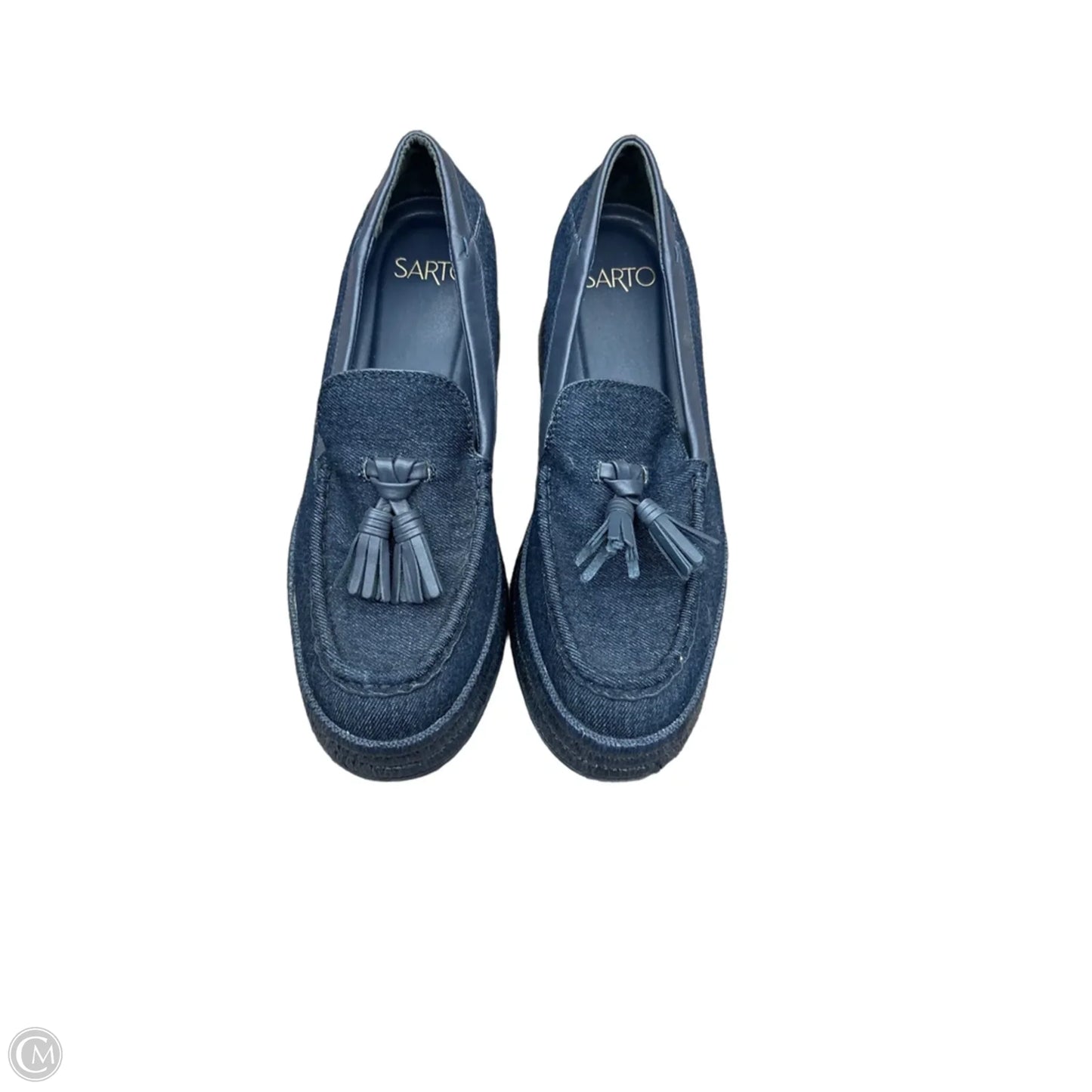 Shoes Heels Platform By Franco Sarto In Blue, Size: 8.5