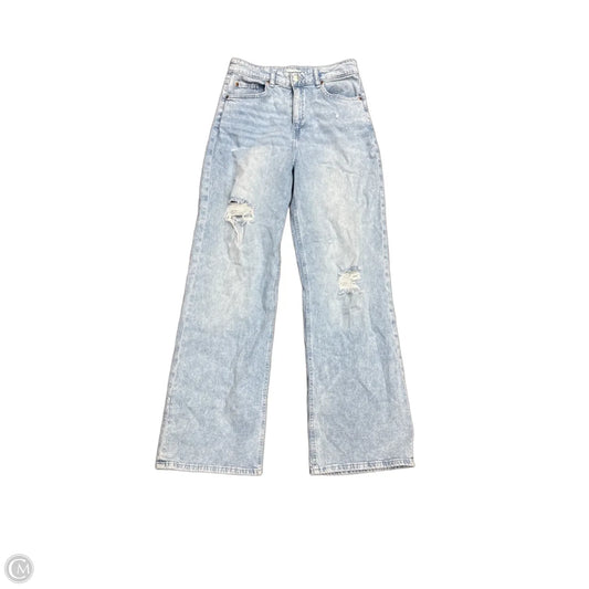 Jeans Wide Leg By H&m In Blue, Size: 8