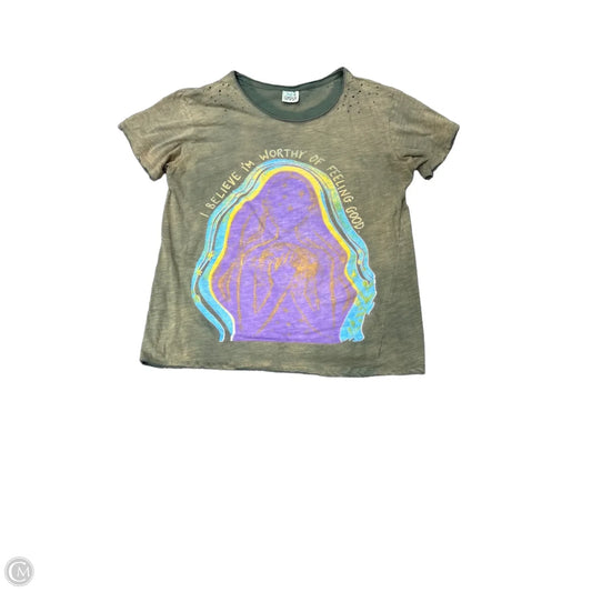 Top Short Sleeve By Clothes Mentor In Green, Size: L