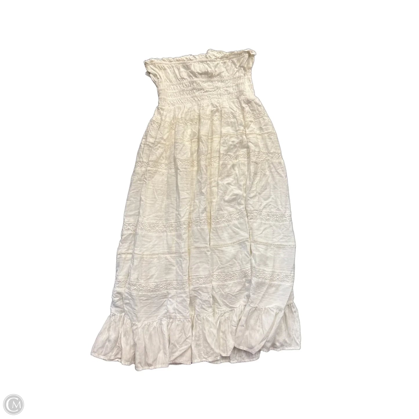 Dress Casual Maxi By Maeve In White, Size: L