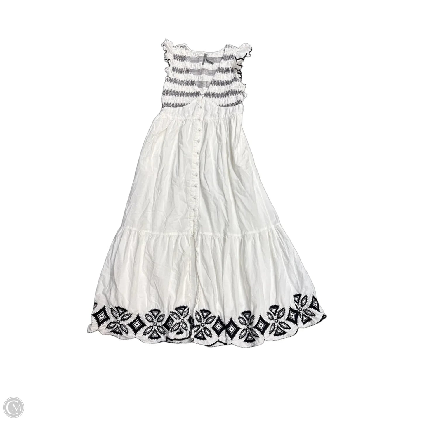 Dress Casual Maxi By Anthropologie In White, Size: S
