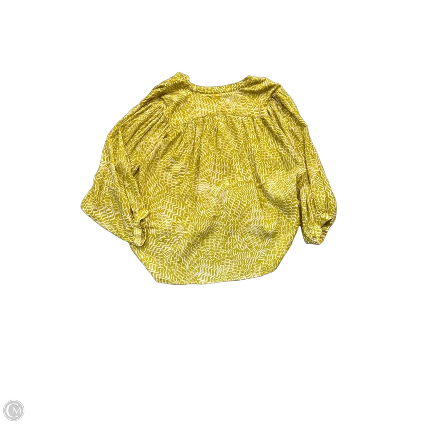 Top 3/4 Sleeve By Pilcro In Green, Size: L