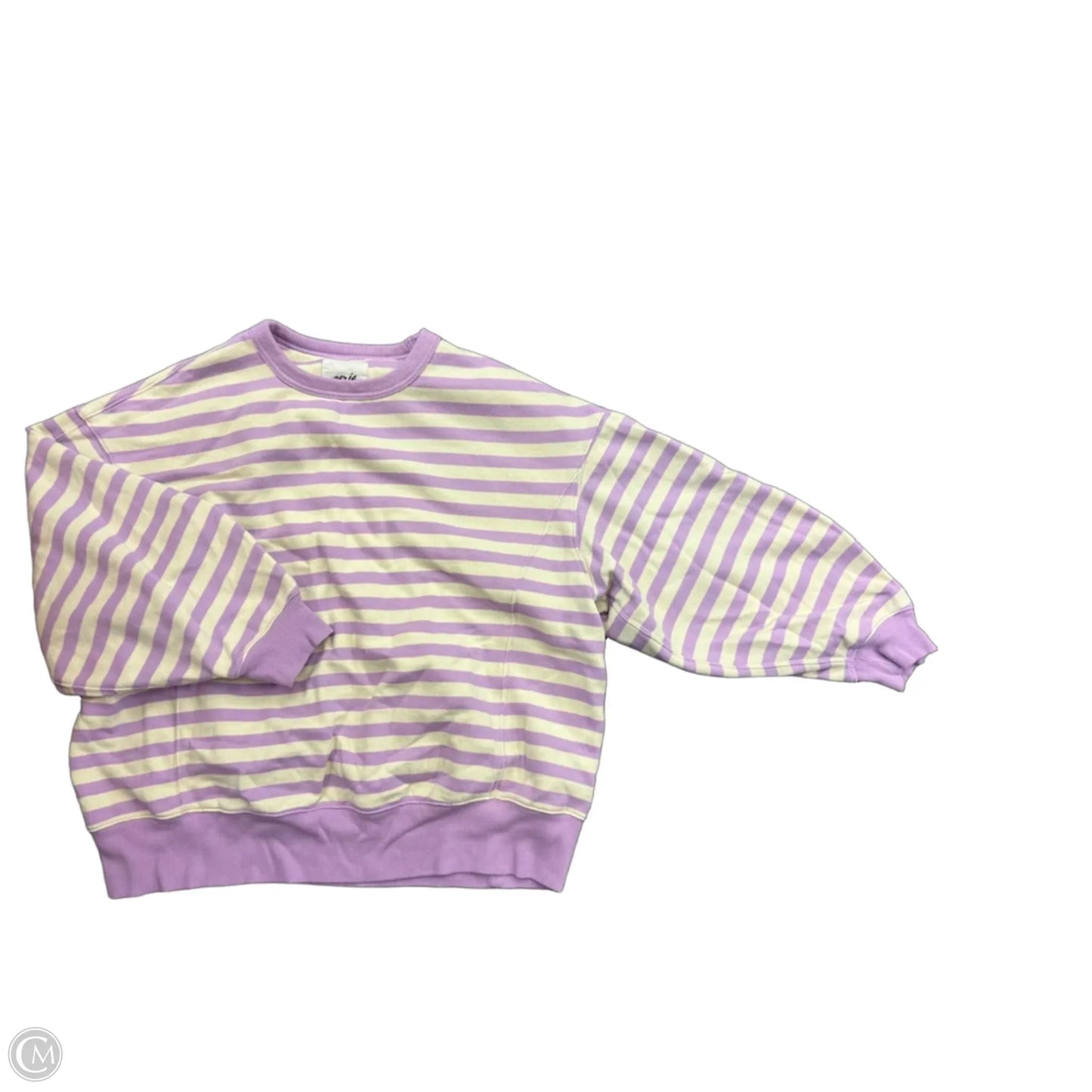 Sweatshirt Crewneck By Aerie In Striped Pattern, Size: L