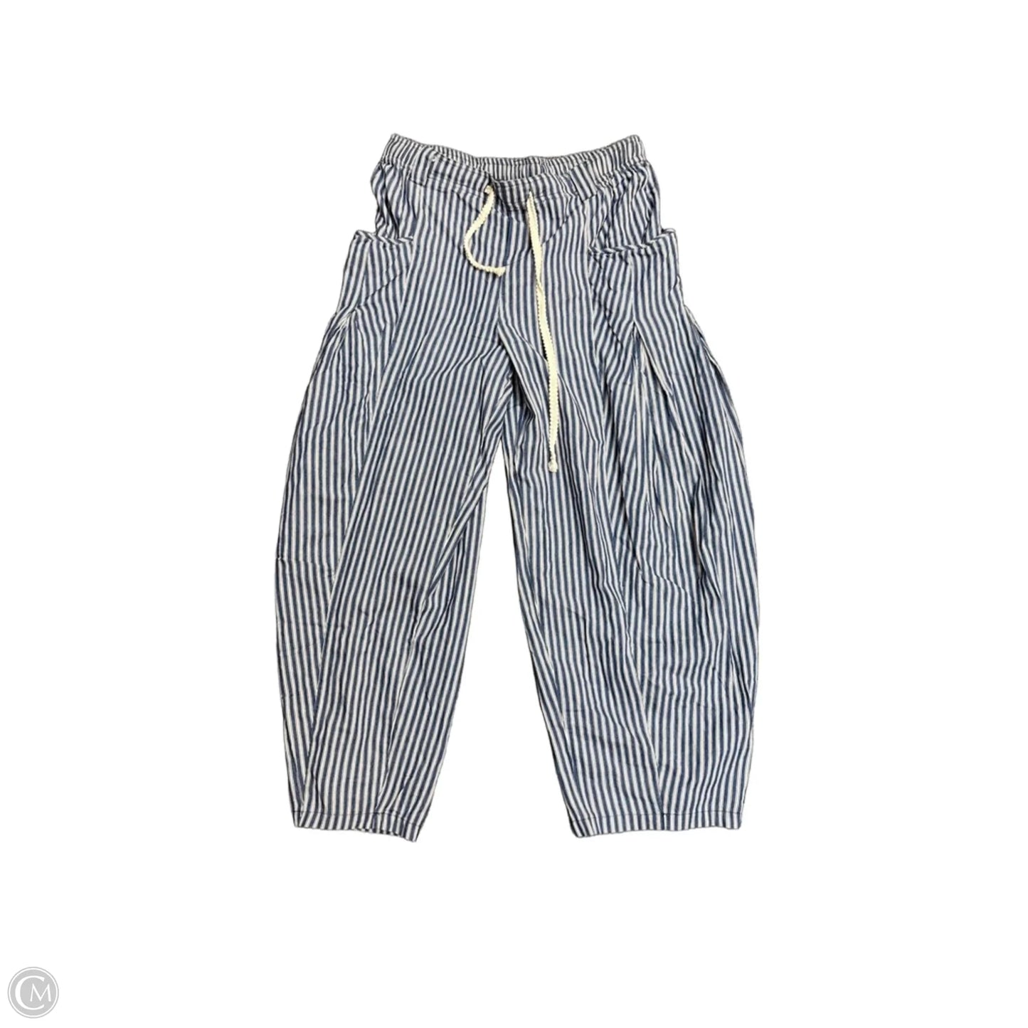 Pants Cargo & Utility By Easel In Blue & Cream, Size: L
