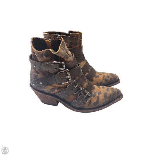 Boots Leather By Cma In Leopard Print, Size: 9