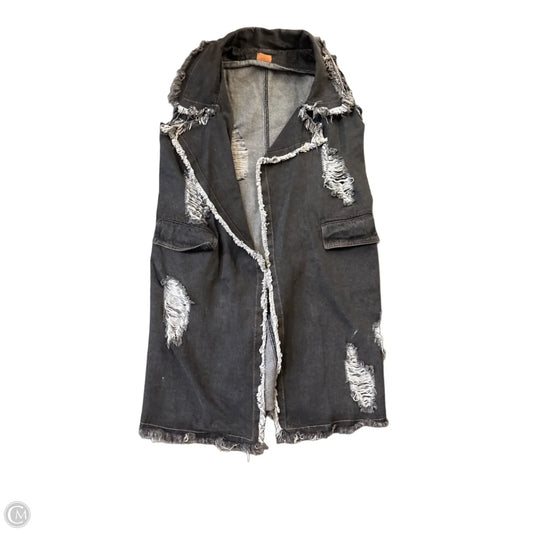 Jacket Denim By Pol In Black, Size: L
