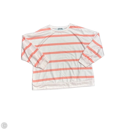 Sweatshirt Crewneck By Clothes Mentor In Striped Pattern, Size: L