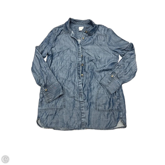 Top Long Sleeve By Chicos In Blue, Size: M