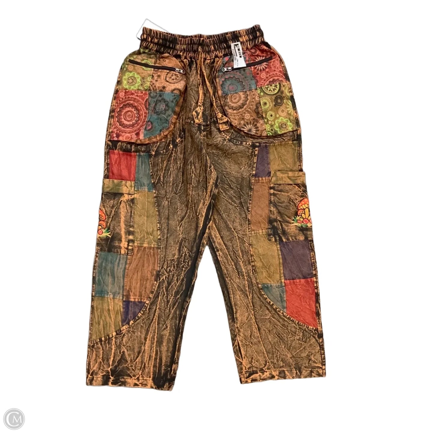 Pants Cropped By River Island In Orange, Size: S