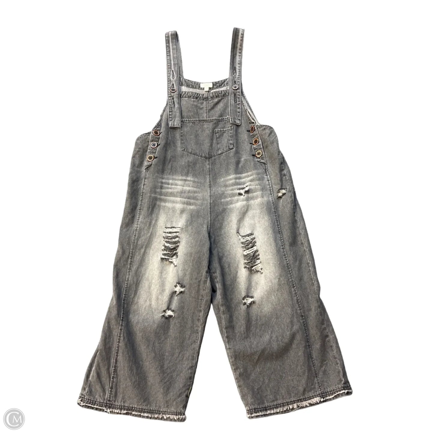 Overalls By Clothes Mentor In Black, Size: L