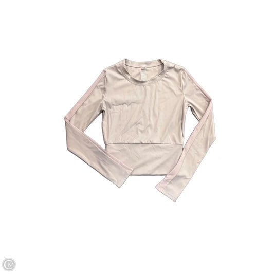 Athletic Top Long Sleeve Crewneck By Clothes Mentor In Taupe, Size: M