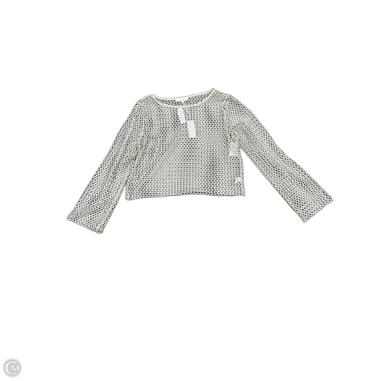 Top Long Sleeve By Gilded Intent In Gold, Size: S