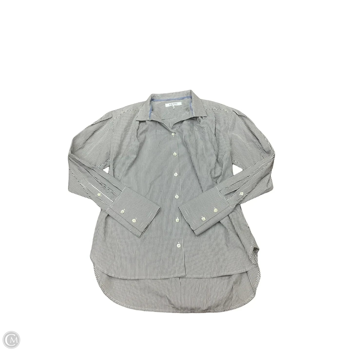Top Long Sleeve By Frame In Striped Pattern, Size: Sp