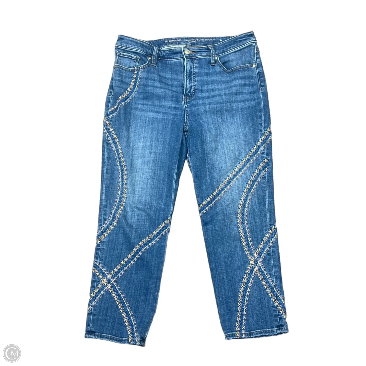 Jeans Cropped By Chicos In Blue, Size: 8