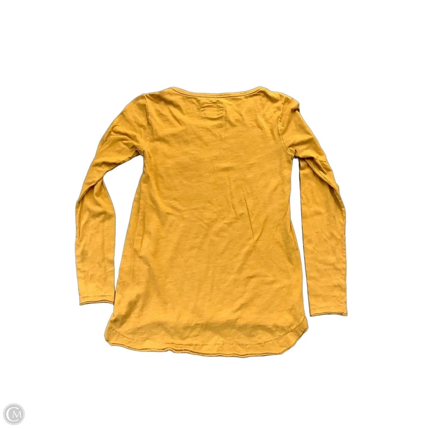 Top Long Sleeve By Anthropologie In Yellow, Size: Xs
