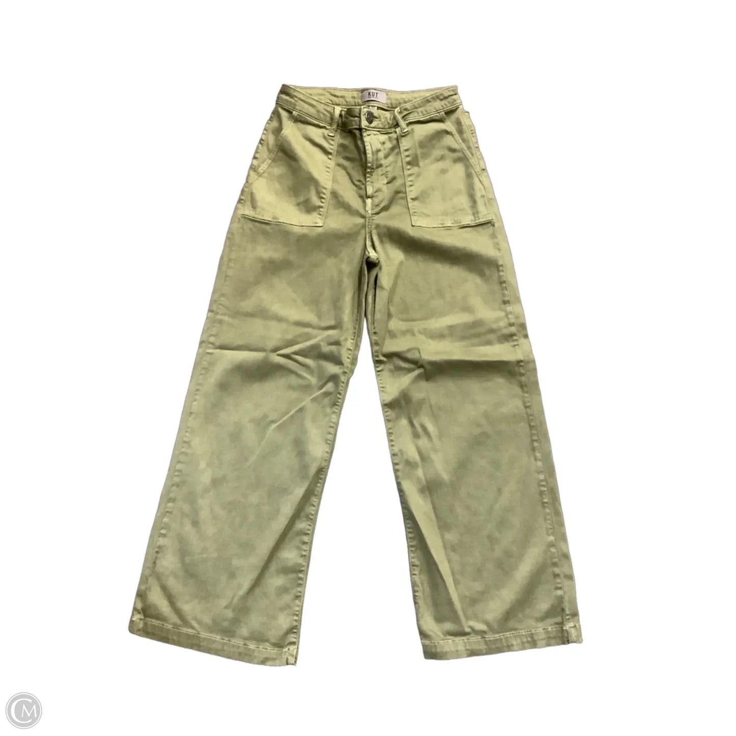 Jeans Wide Leg By Kut In Green, Size: 4