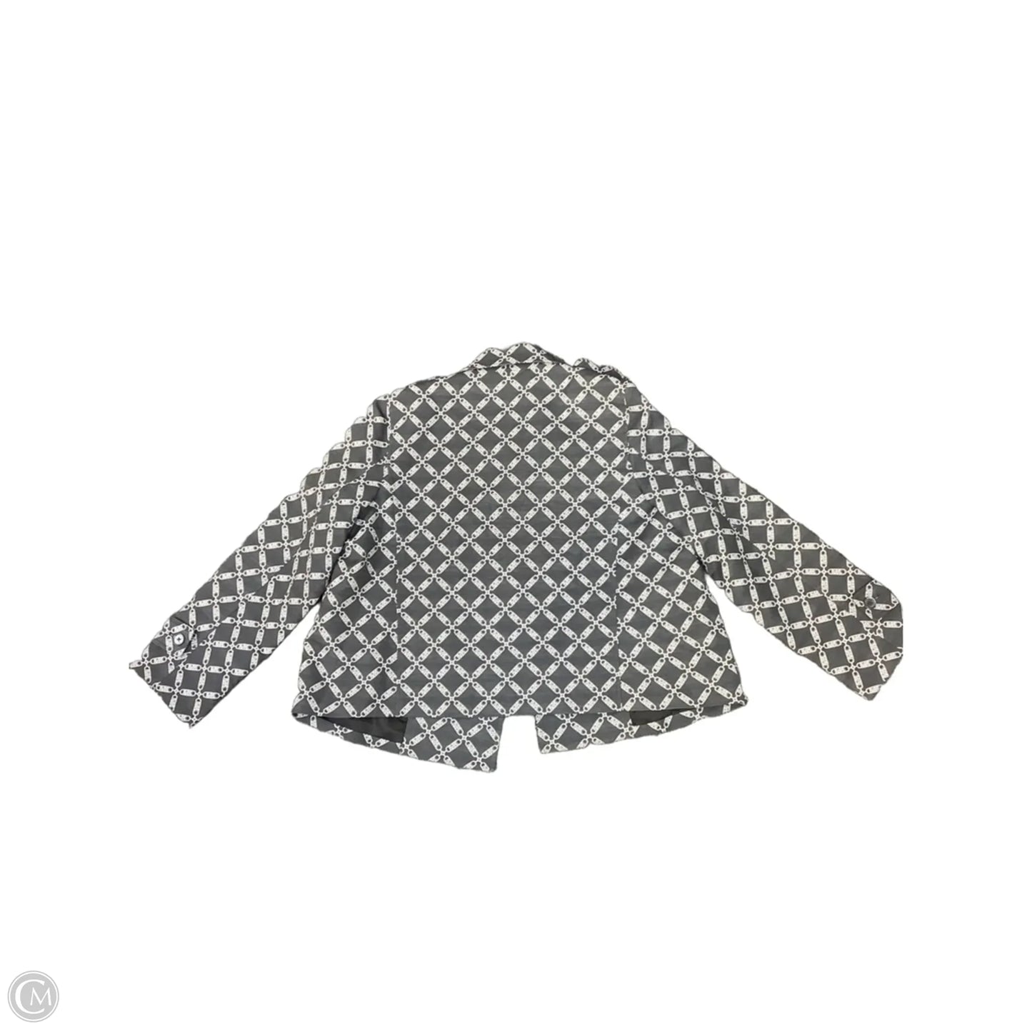 Blazer By Michael By Michael Kors In Grey & White, Size: Xl