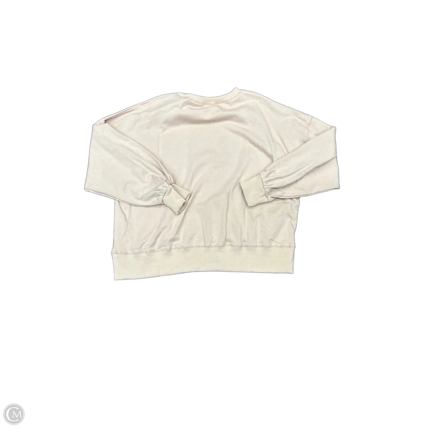Sweatshirt Crewneck By Peach Love Cream California In Beige, Size: L