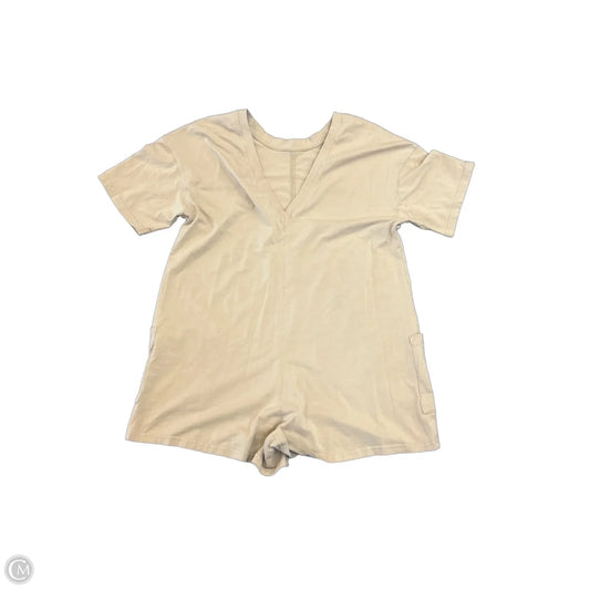 Romper By Clothes Mentor In Beige, Size: M
