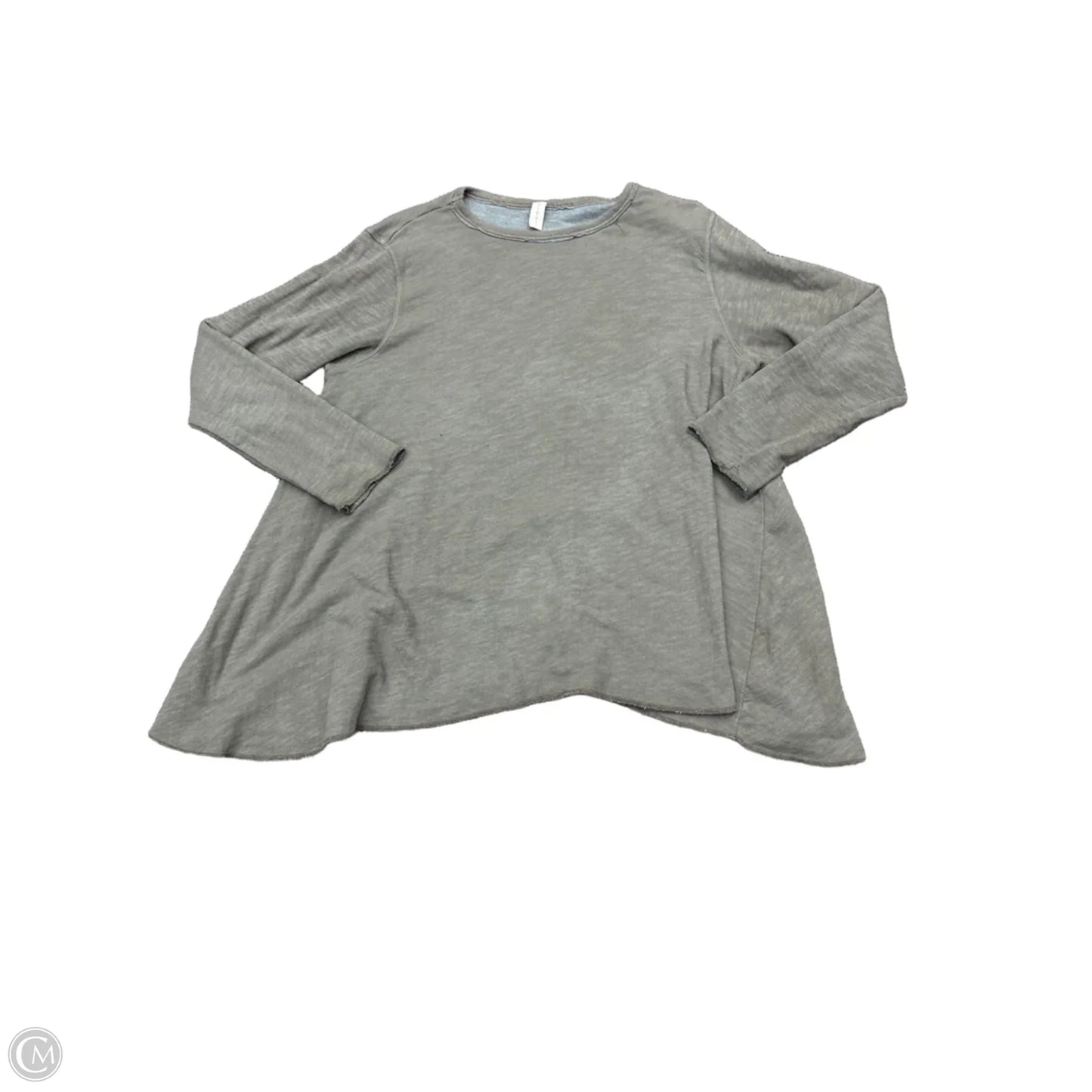 Top Long Sleeve Basic By Cmb In Brown, Size: L